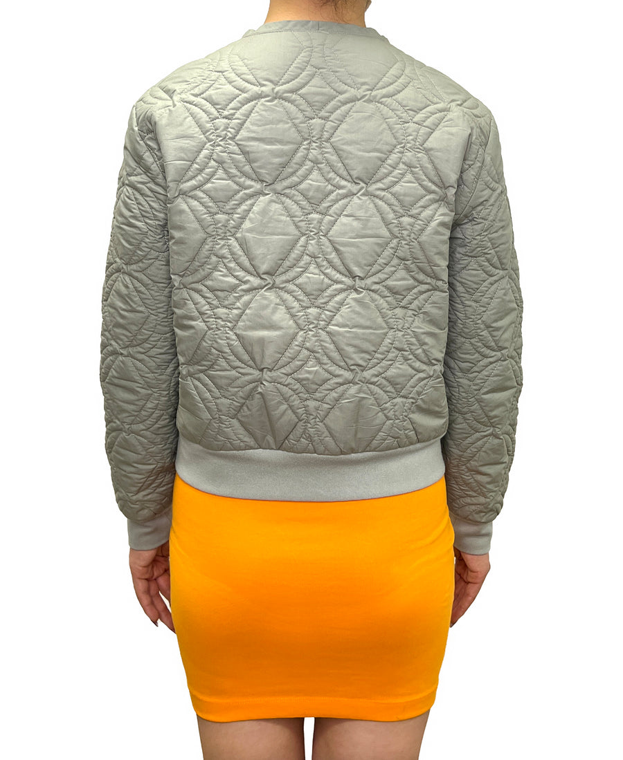 COTTON QUILTED REVERSIBLE BOMBER STYLE JACKET