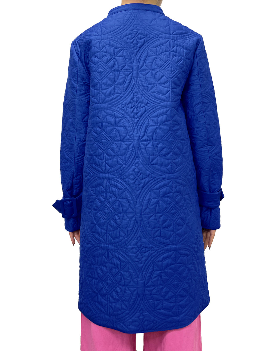 COTTON QUILTED MID-LENGTH COAT