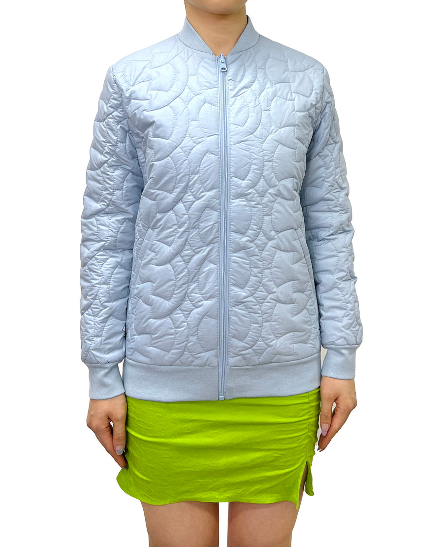 COTTON QUILTED REVERSIBLE BOMBER JACKET