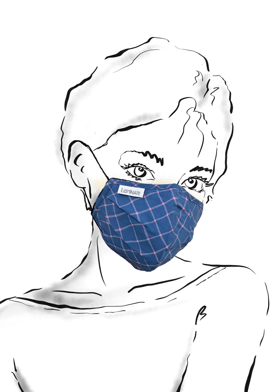 FUCTIONAL FACE MASK (BLUE CHECK)