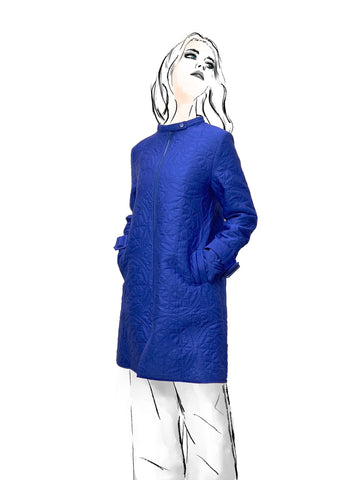 COTTON QUILTED MID-LENGTH COAT