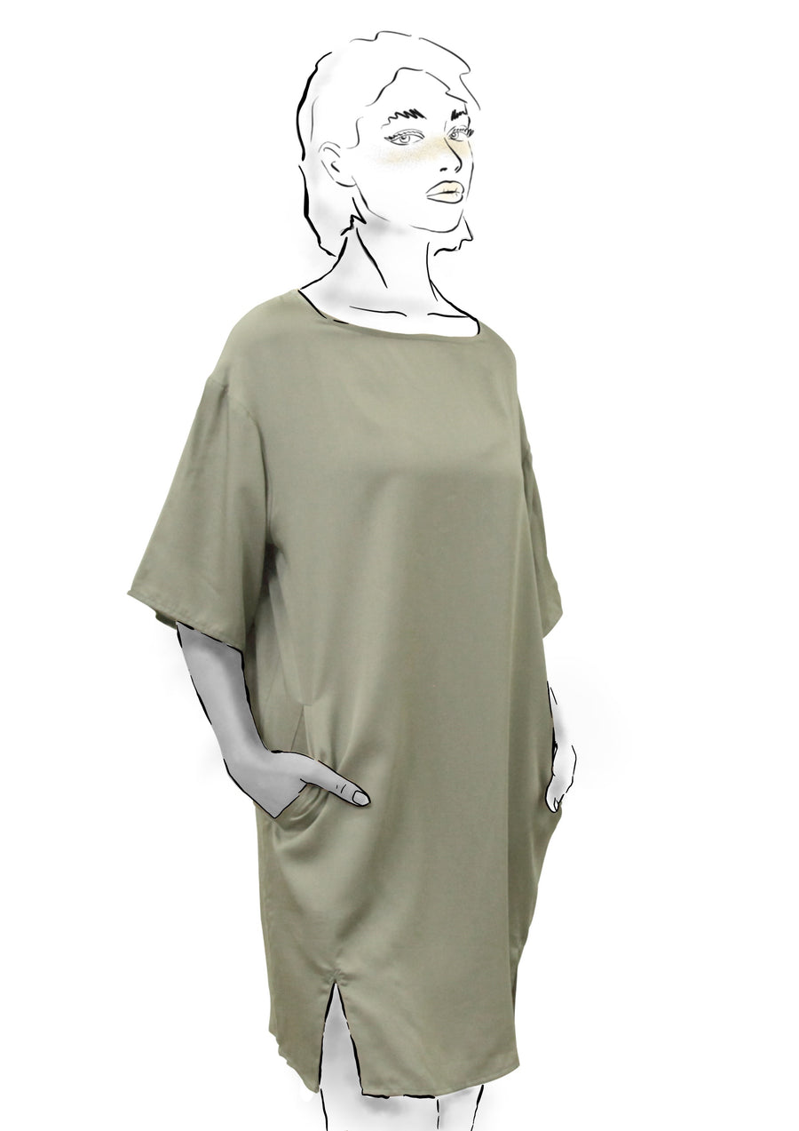 LYOCELL T-SHIRT DRESS